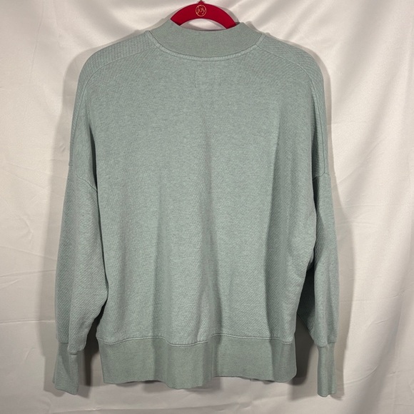 Madewell Women's MWL Airyterry Half-Zip Tunic Sweatshirt Small - Picture 3 of 3